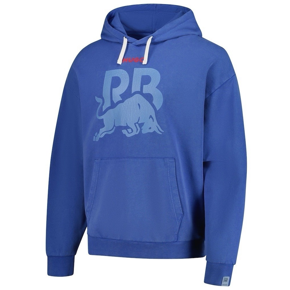 Hugo Boss x Red Bull Racing VCARB F1 Blue Washed Hoodie Sweatshirt Men's XL